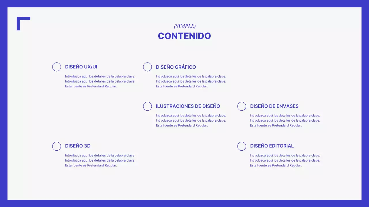 Una cartera sencilla en azul y blanco