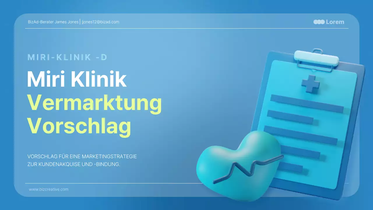 Medizinische Vorträge in Blau