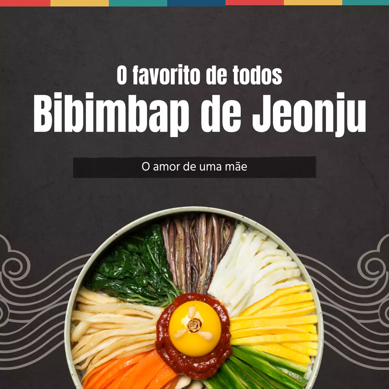 Promova o seu menu de sushi com fotografias de comida preta e ilustrações tradicionais
