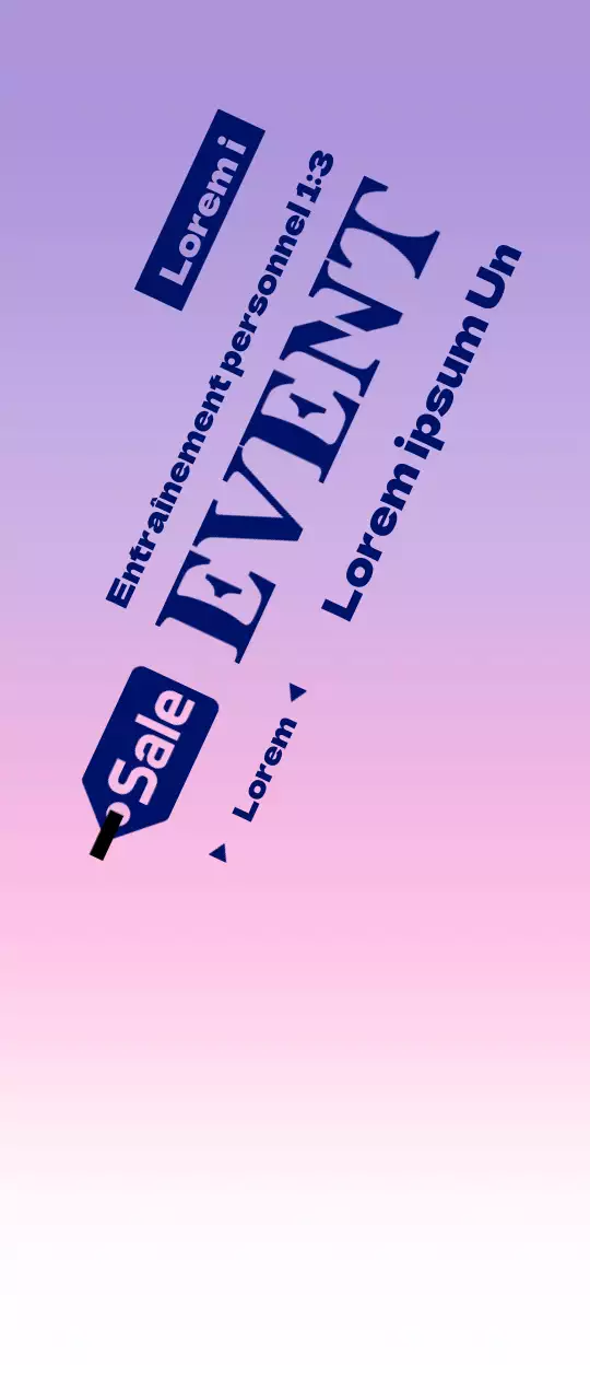 Promouvoir les événements des groupes de gymnastique avec un arrière-plan en dégradé