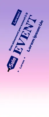 Promouvoir les événements des groupes de gymnastique avec un arrière-plan en dégradé