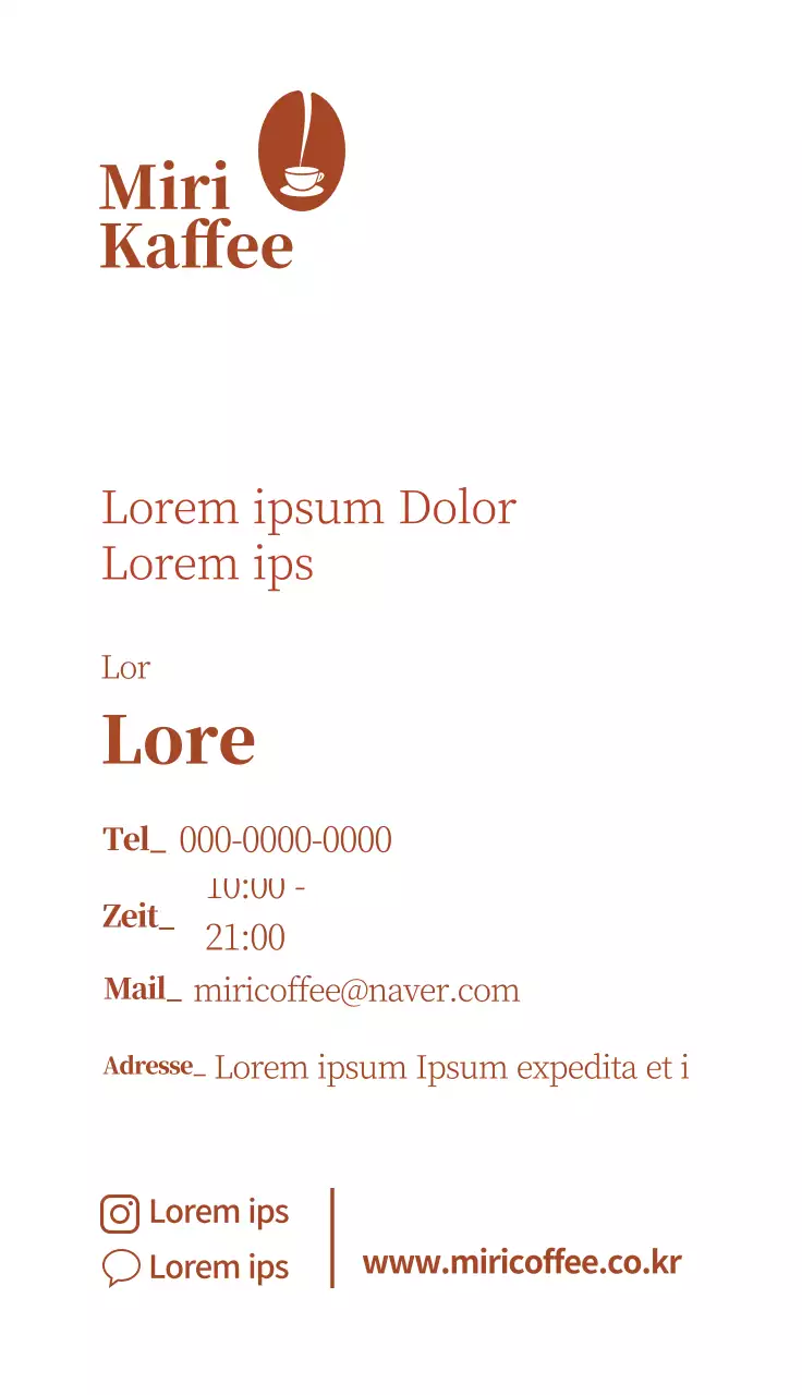 braun illustration logo einfach kaffee cafe