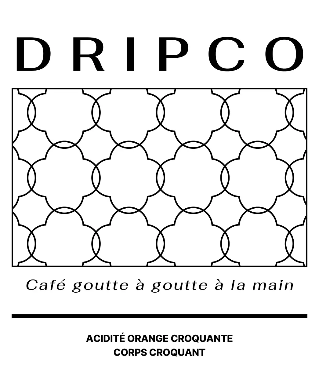 Design avec un motif de lignes noires