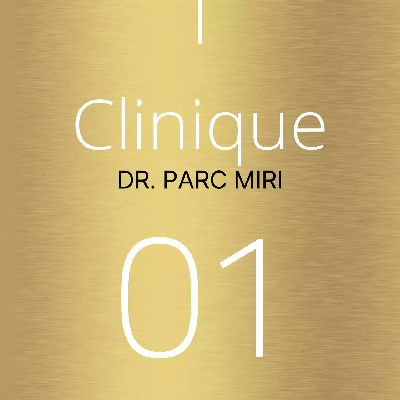 Conception simple d'un guide des lieux avec des lignes blanches et des noms de lieux hospitaliers