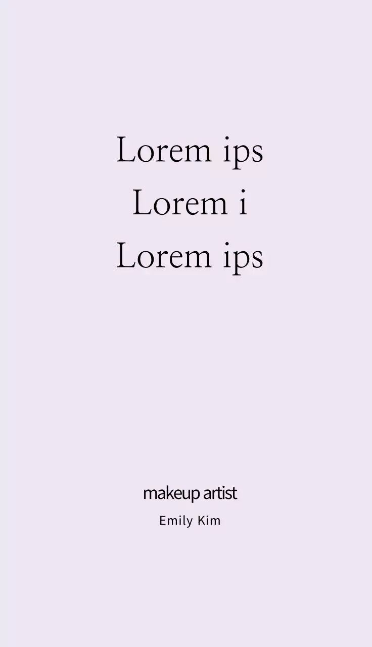 Kartu Nama Iklan Kecantikan Minimal Beige