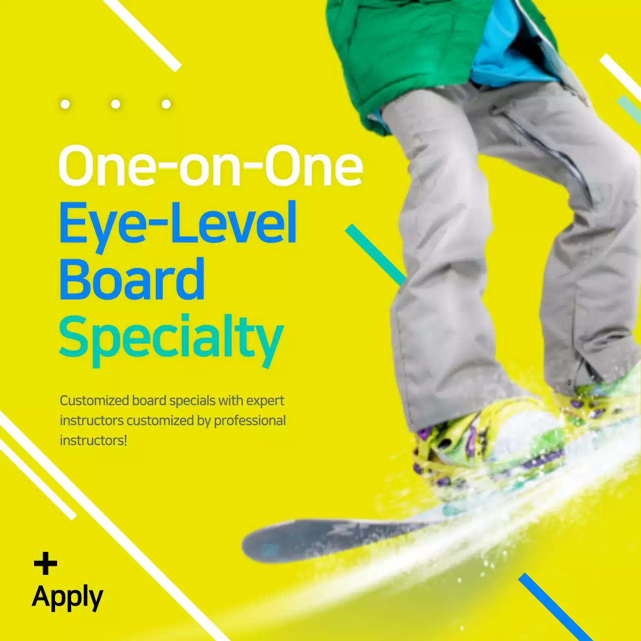 Blue Trendy Winter Promotion Instagram Post