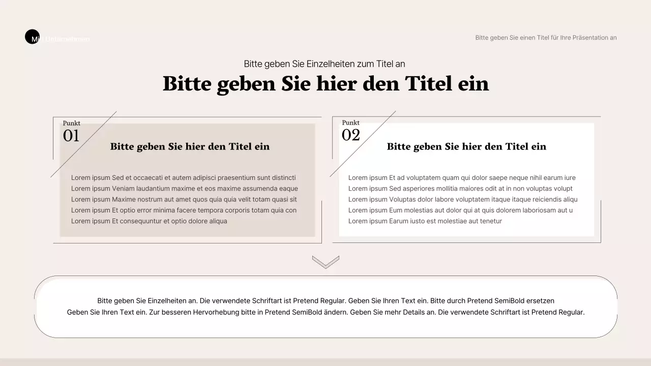 Schlichter Business-Stil in Beige und Braun