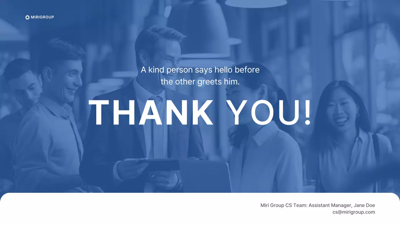 Blue Professional Training Manual Presentation