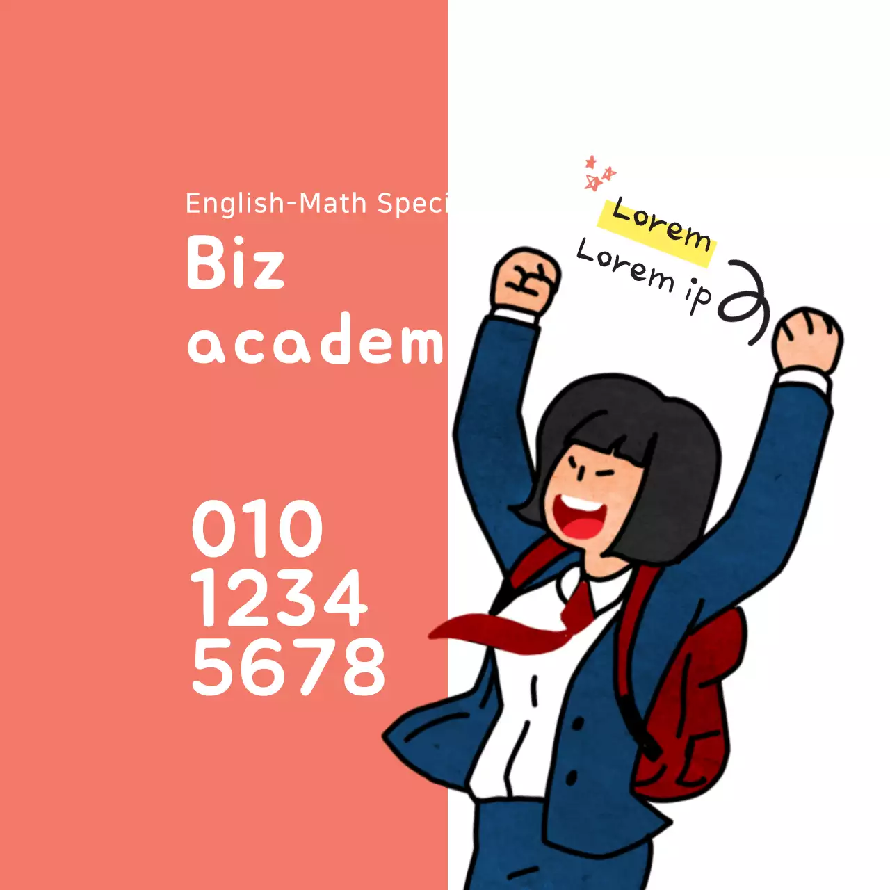 Coral Comic Academy Advertisement Banner
