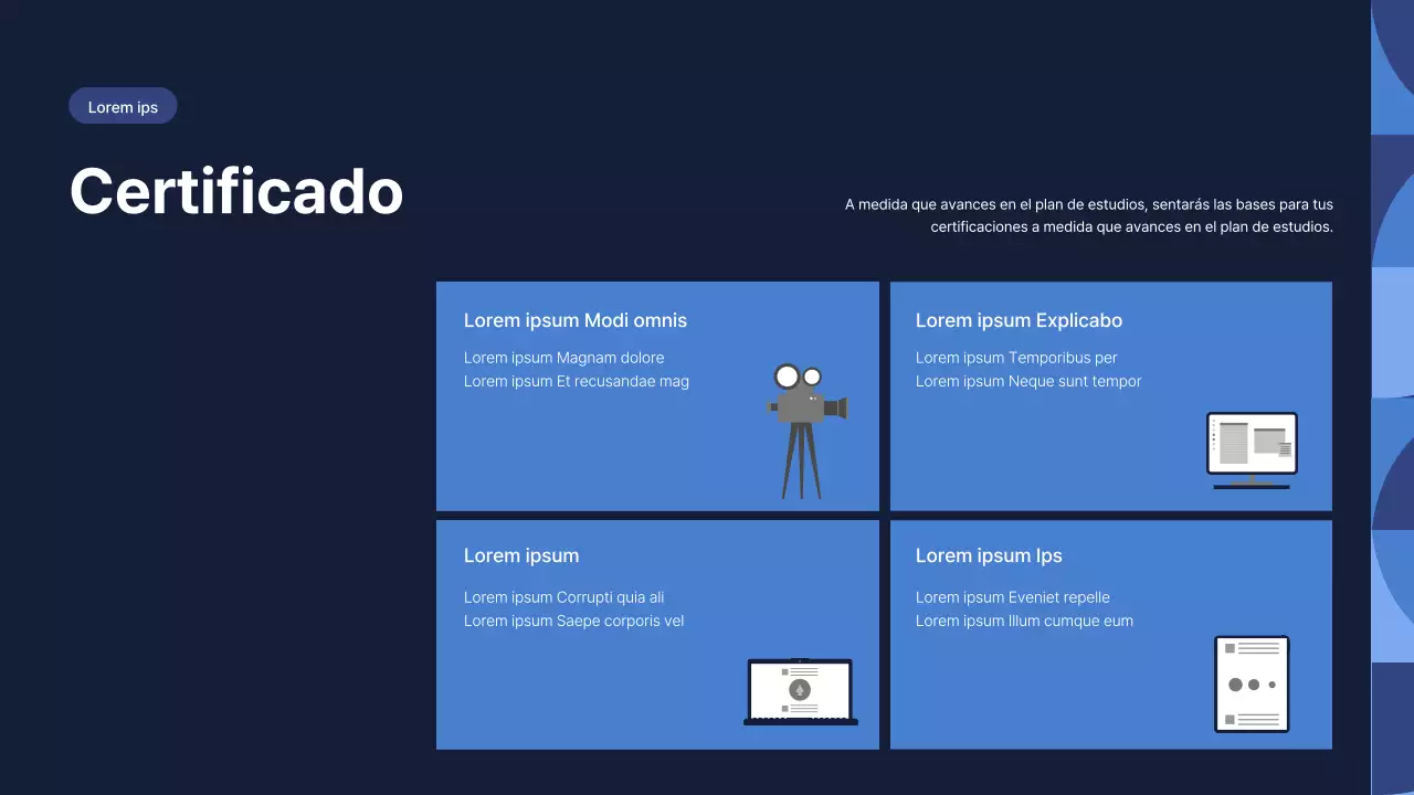 Una sencilla carta de presentación del departamento de tutoría en azul y azul claro