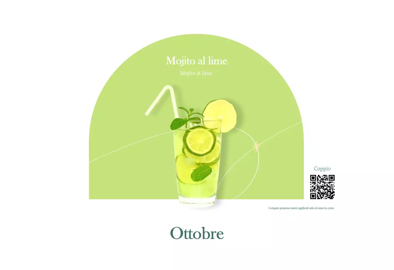 Calendario dei bar con i consigli per le bevande del mese