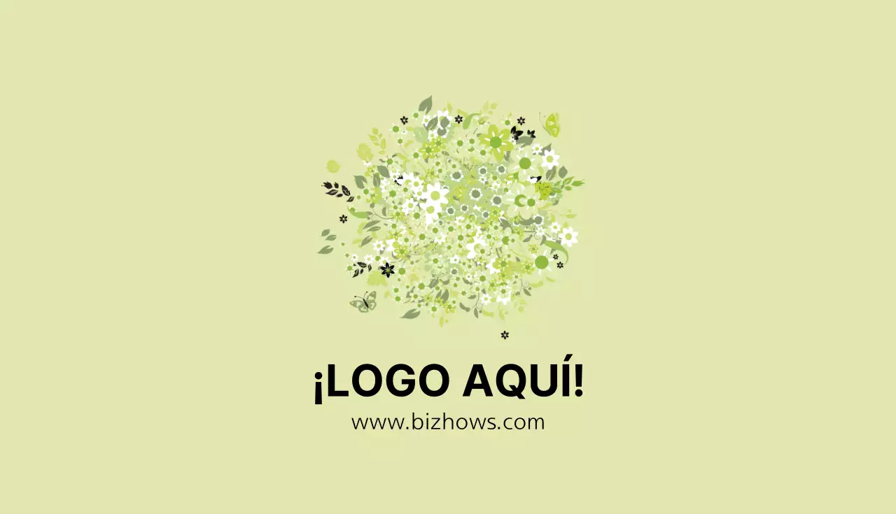 Tarjeta de visita azul anual