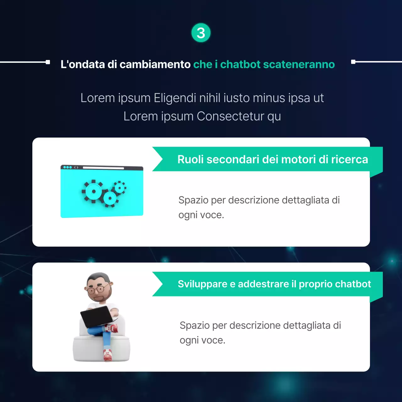 Materiali per chatbot per un concetto di personaggio robotico blu navy