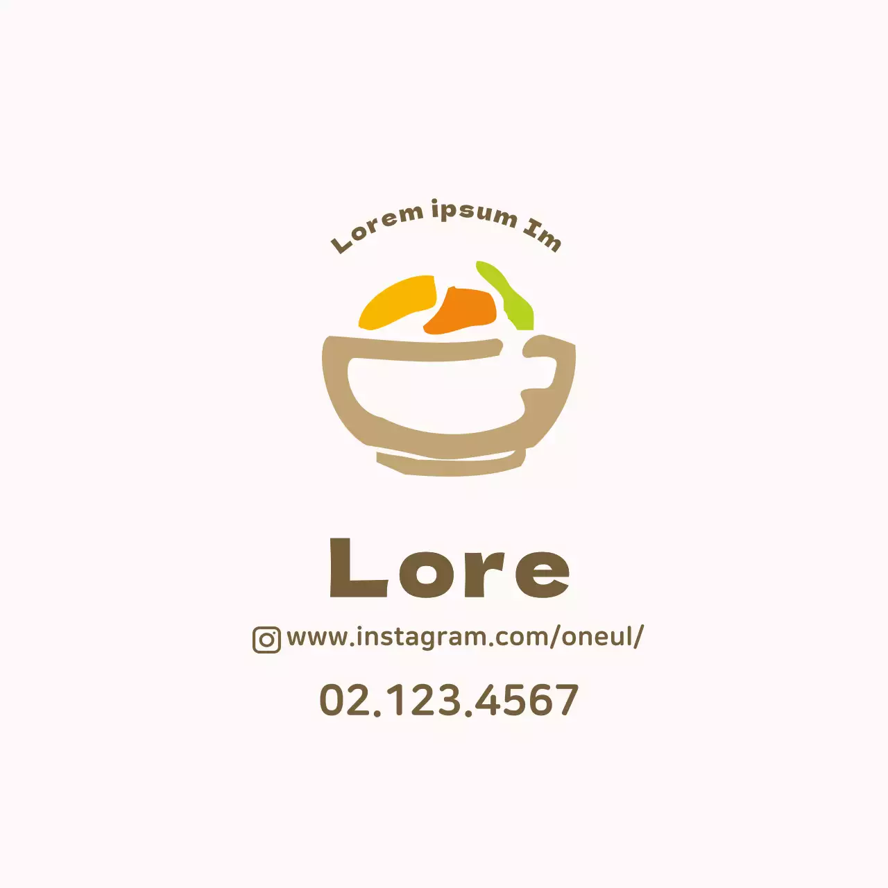 Dreifarbiger Feinkostaufkleber