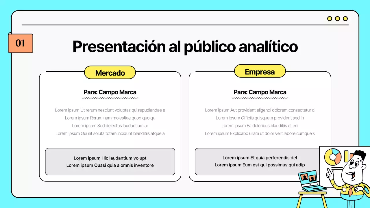 Estrategias de marketing para bonitas ilustraciones en color menta y amarillo