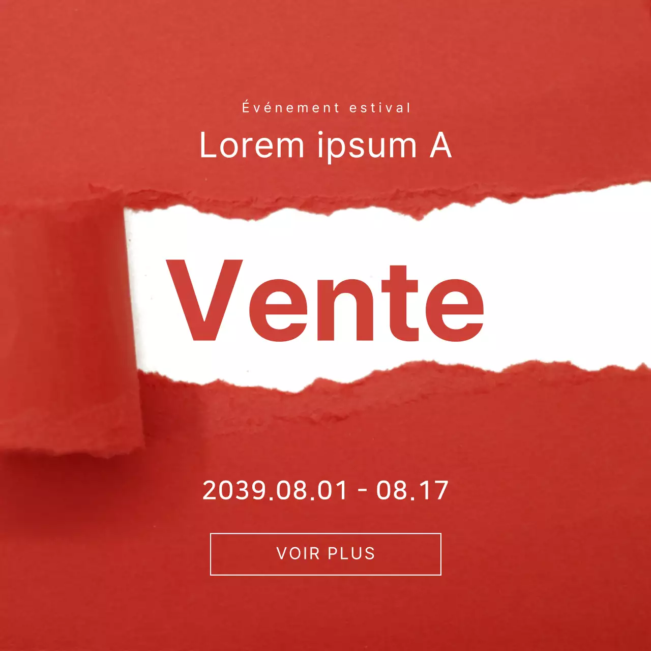 Événements de vente