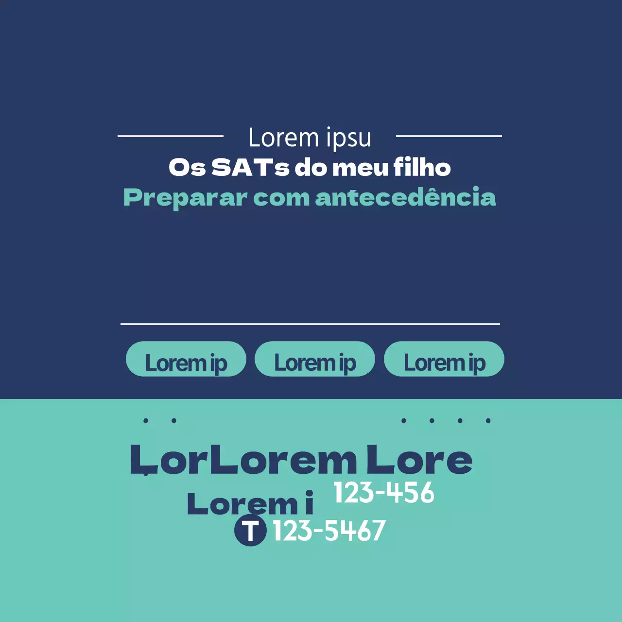 Os SATs do meu filho