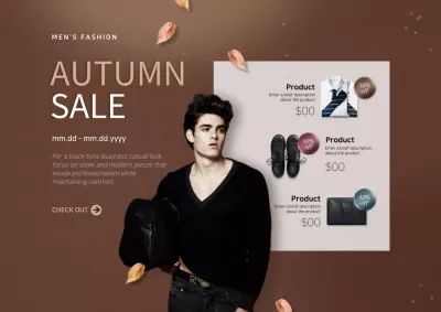 Brown Modern Fashion Promotion Poster