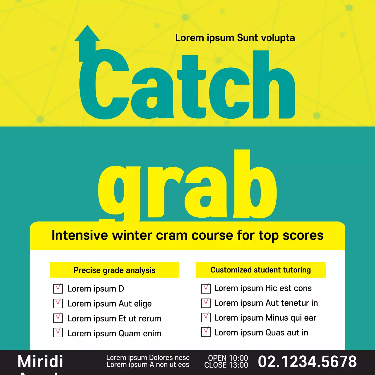 Yellow Modern Education Promotion Banner