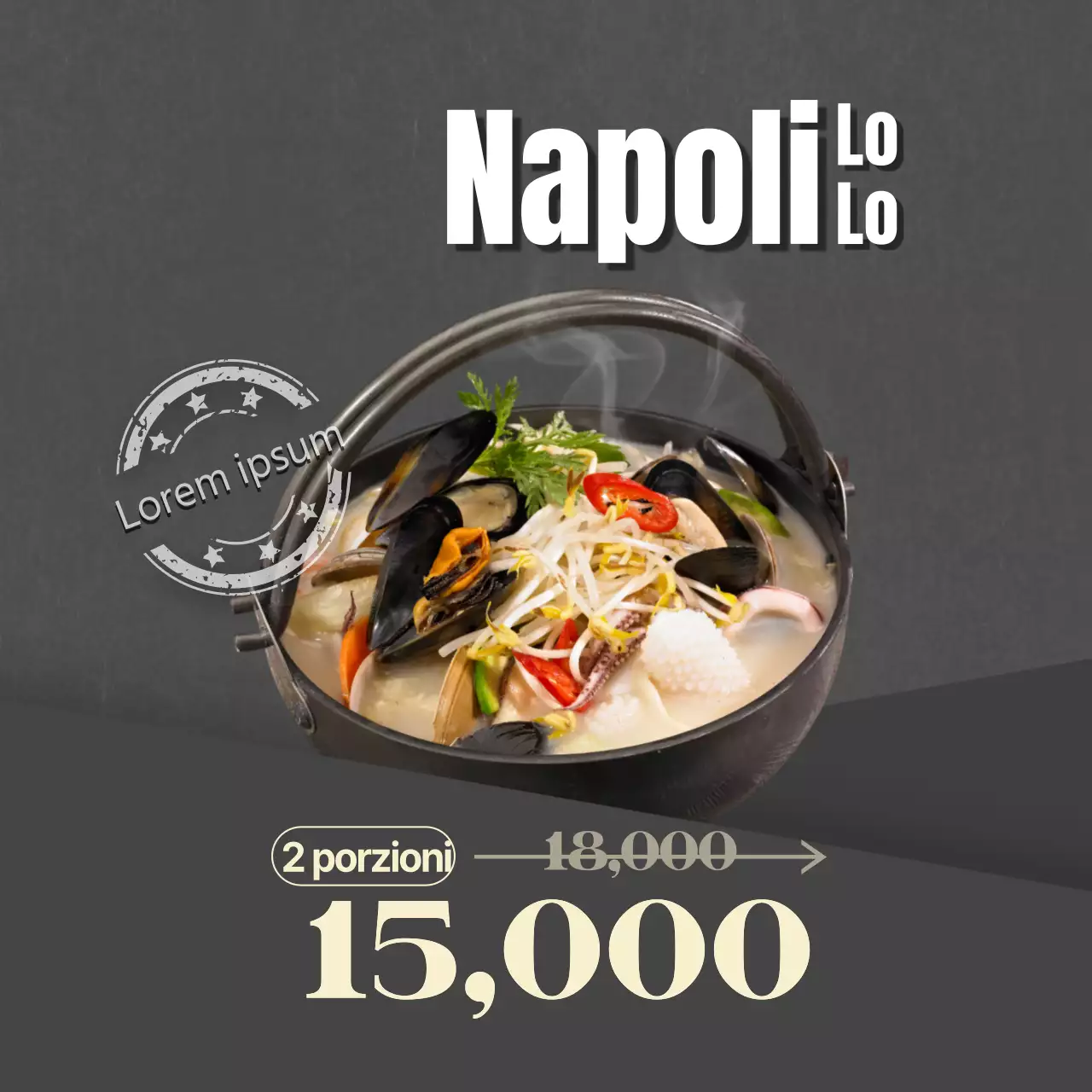 Grigio e pulito giapponese nagasaki jjamppong