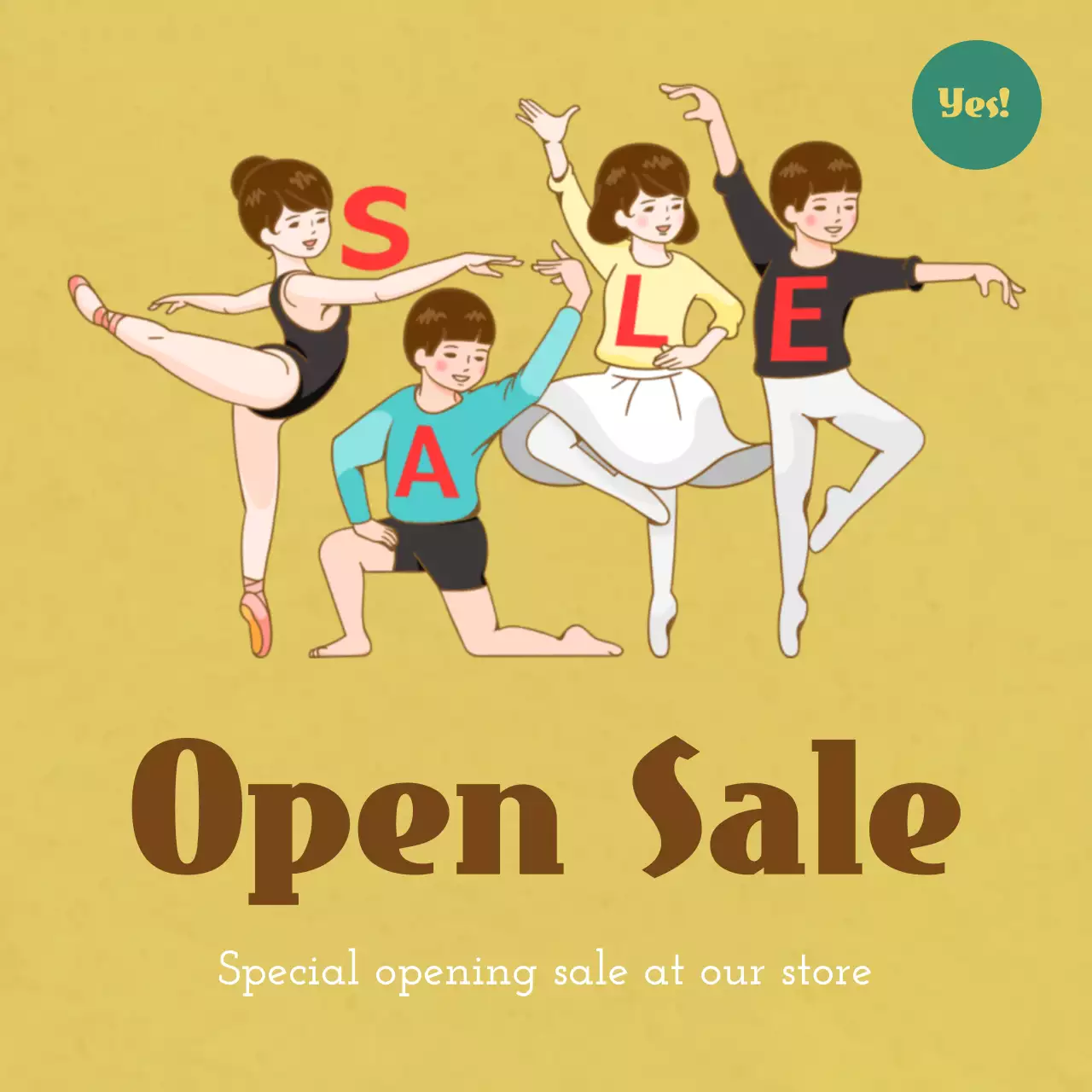 Orange Retro Store Promotion Instagram Post