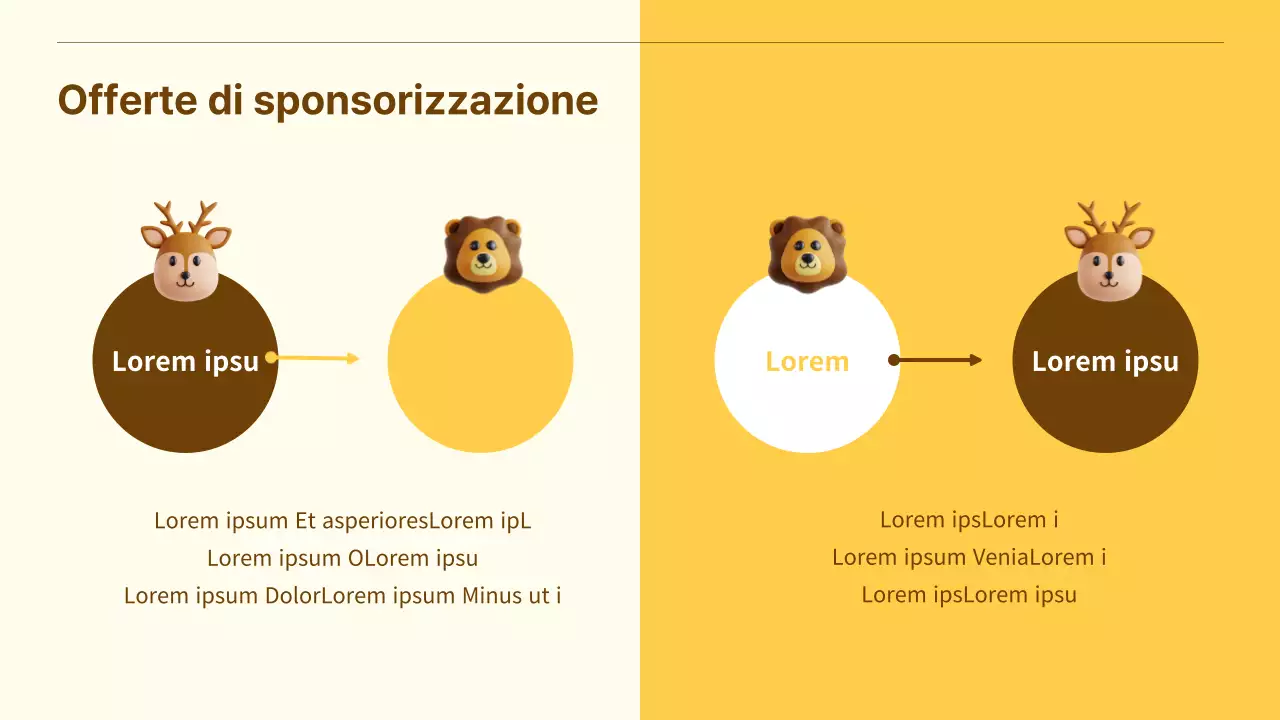 Una bella proposta di sponsorizzazione aziendale in giallo