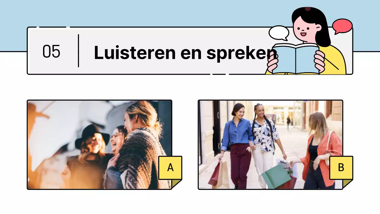 Schattige educatieve karakterstijl in lichtblauw