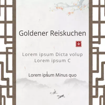 Goldener Reiskuchen