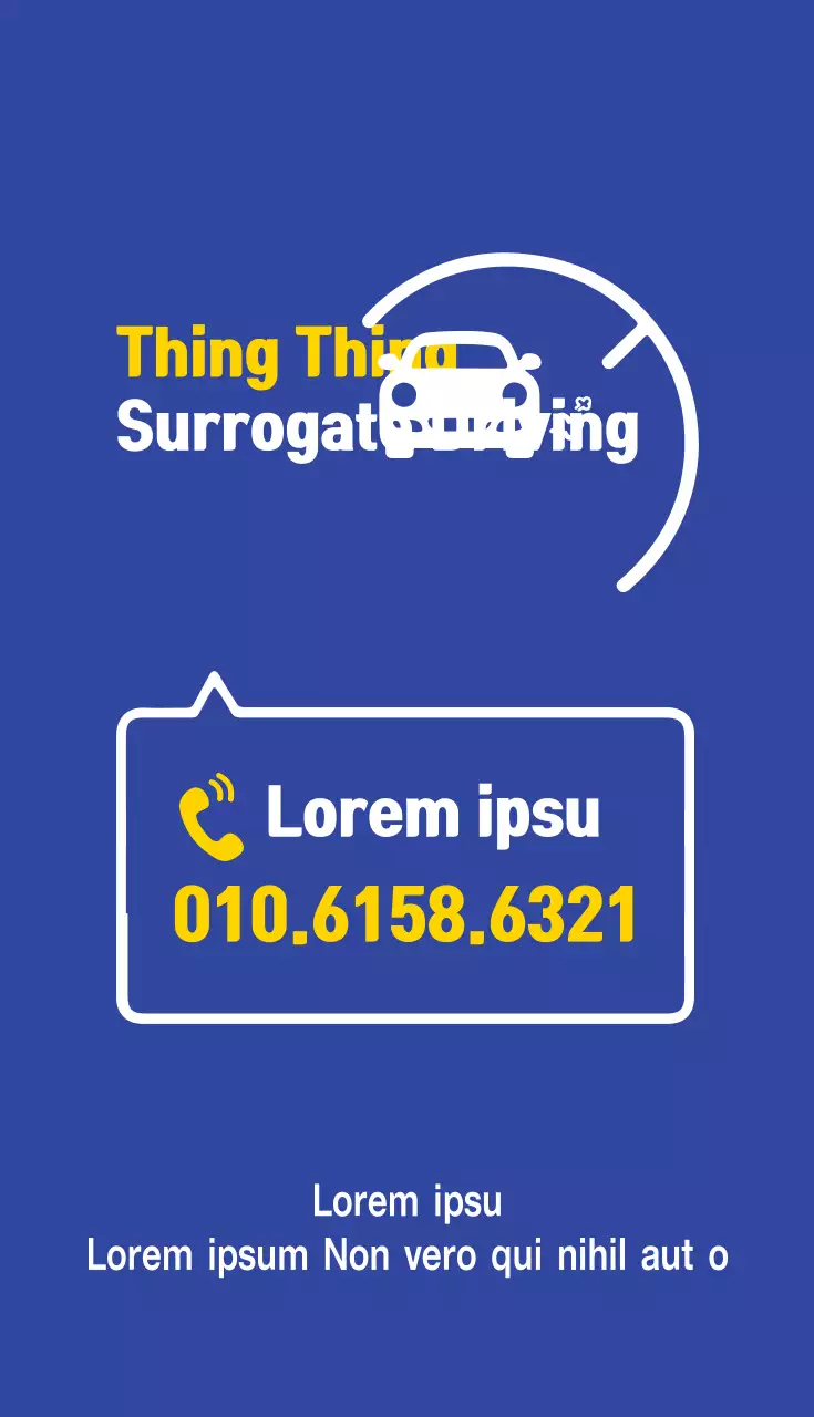 Cartão de visita de propaganda de direção moderna azul