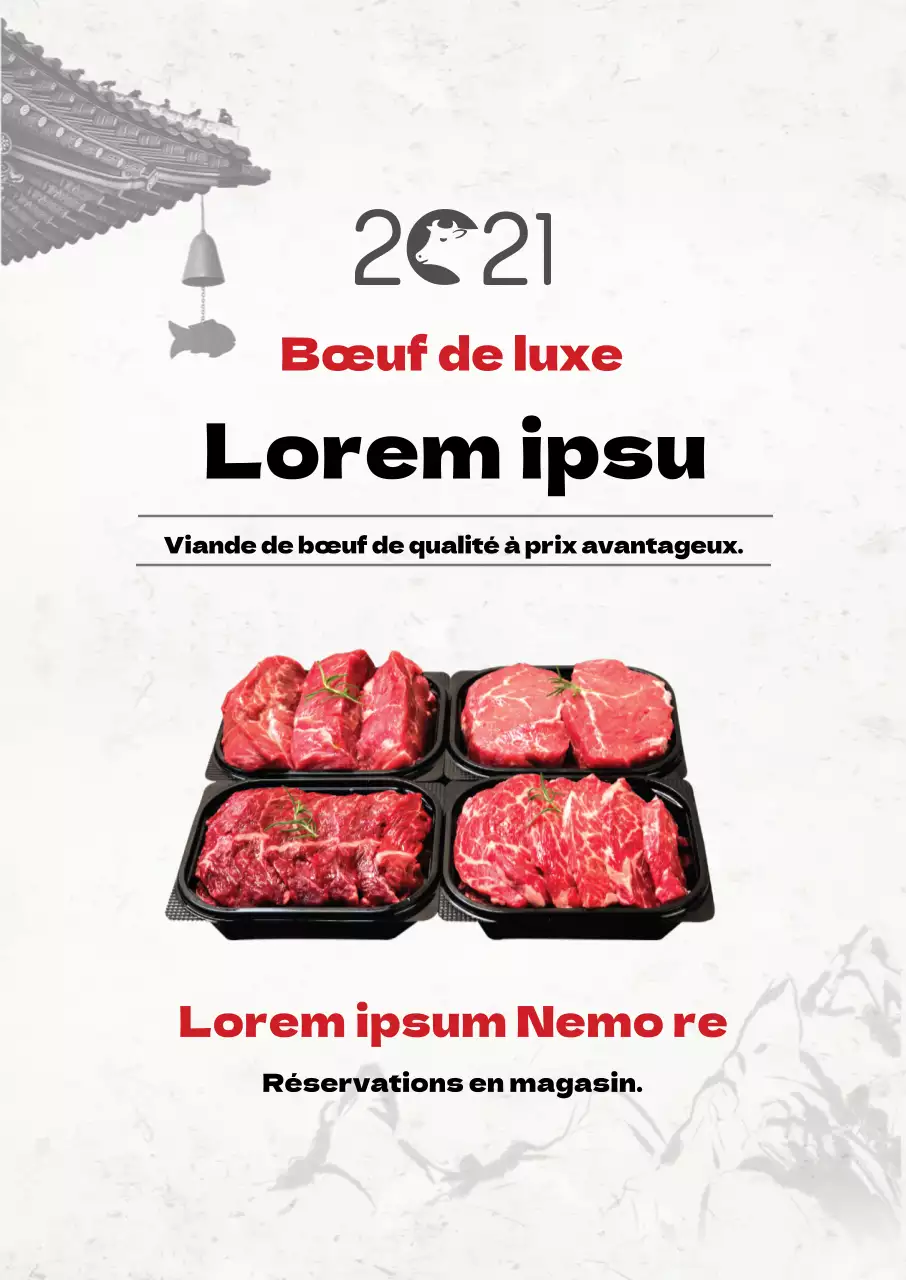 photo blanche nourriture traditionnelle hanwoo événement publicité