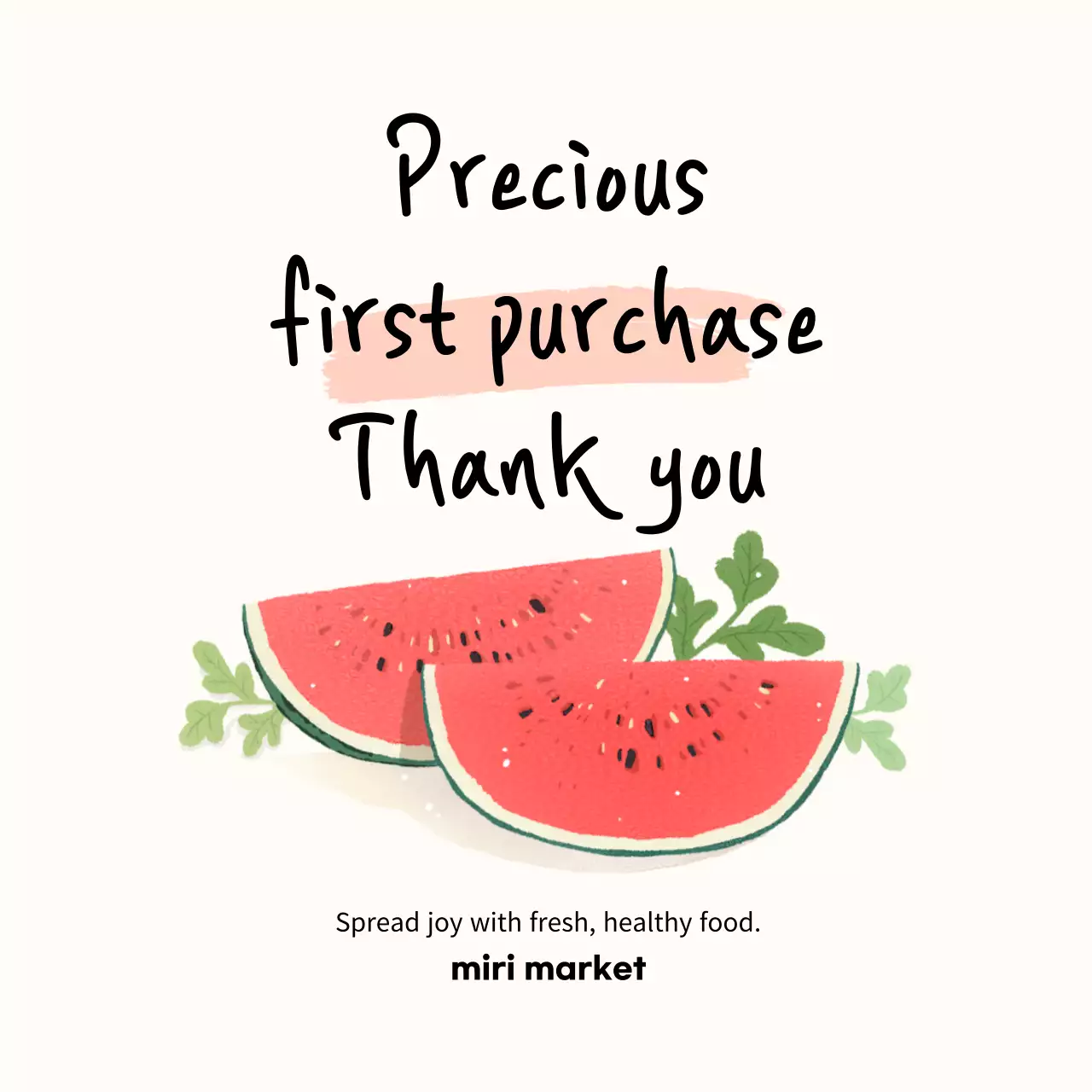 Stiker Semangka Pembelian Pertama