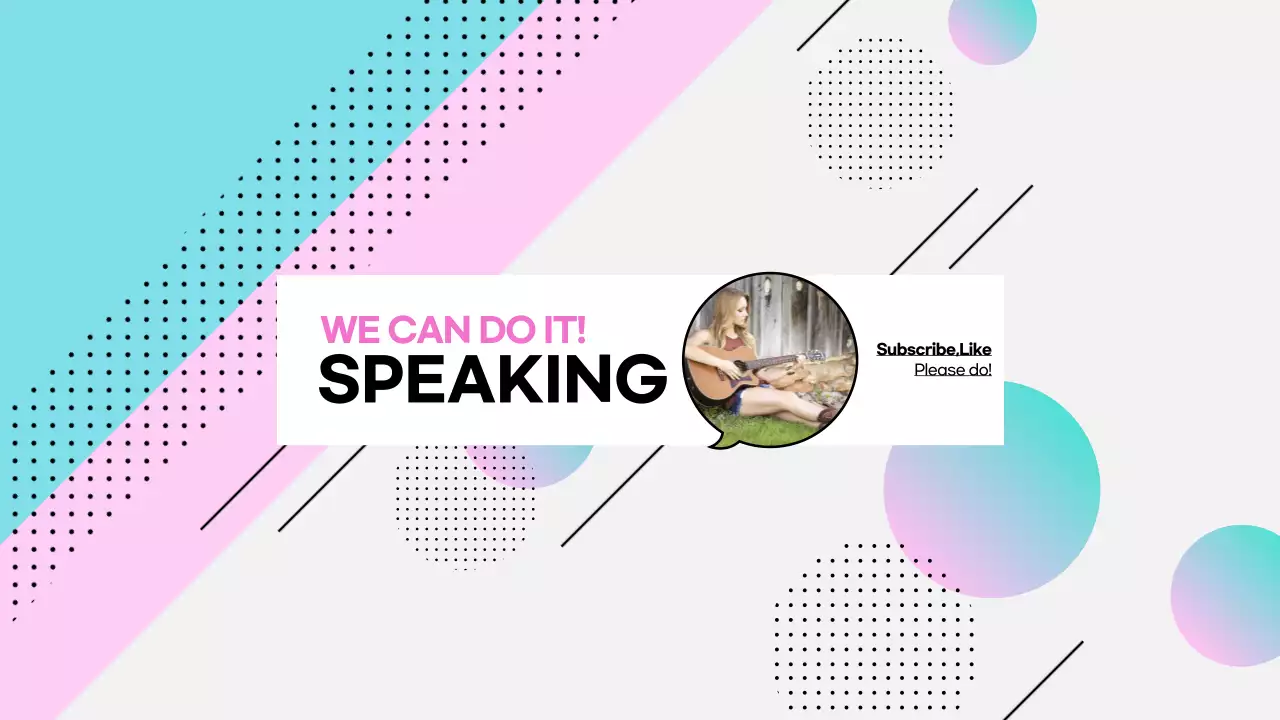 Pink Trendy Speaking Promotion YouTube Thumbnail