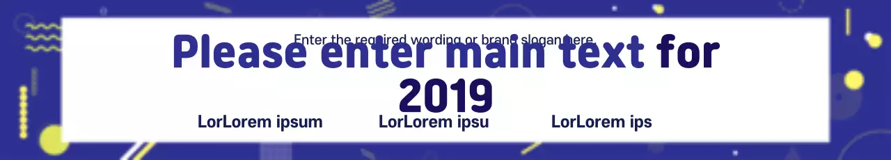 Banner de anúncio de evento abstrato azul