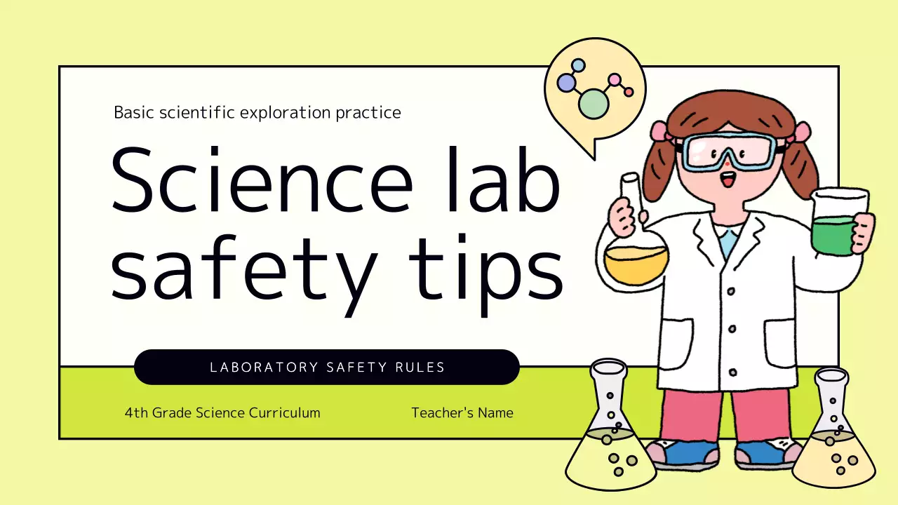 Yellow Cartoon Science Guide Presentation