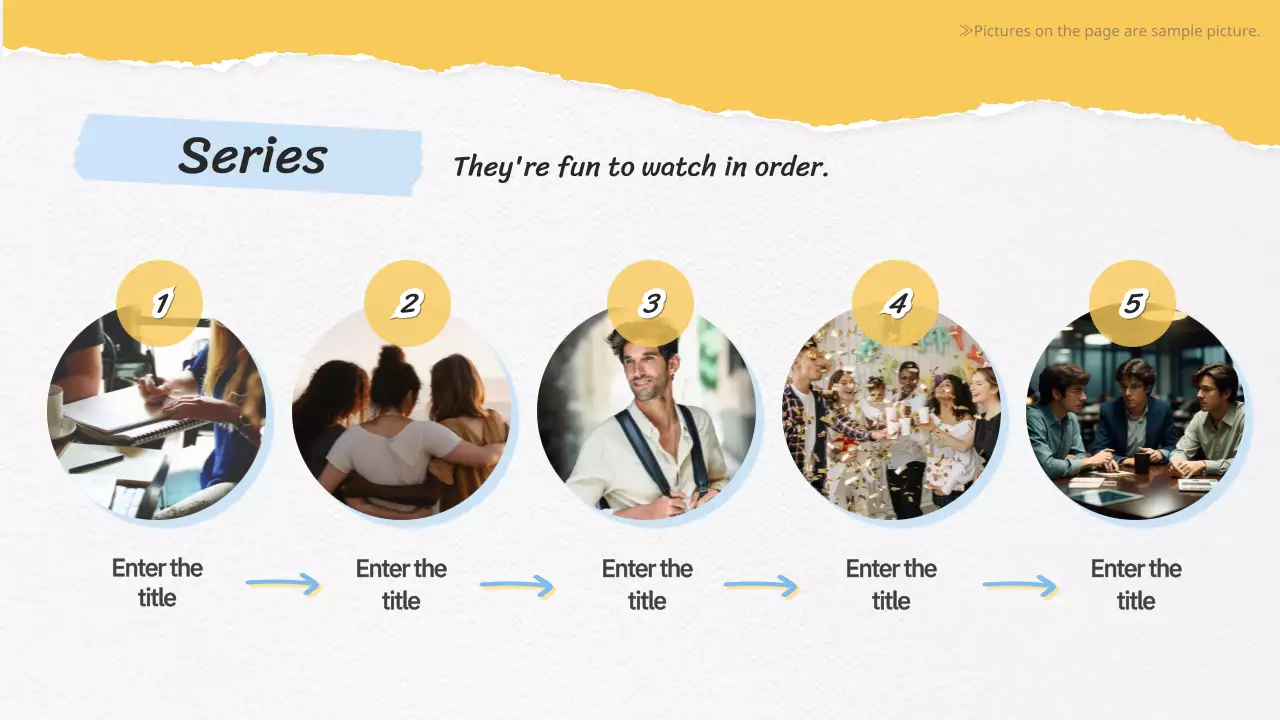 옐로우 플레이풀 드라마 발표 프리젠테이션