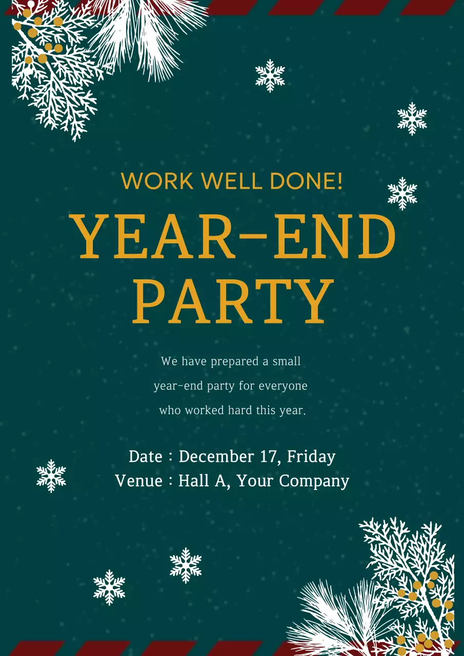 Teal Elegant Party Invitation Poster