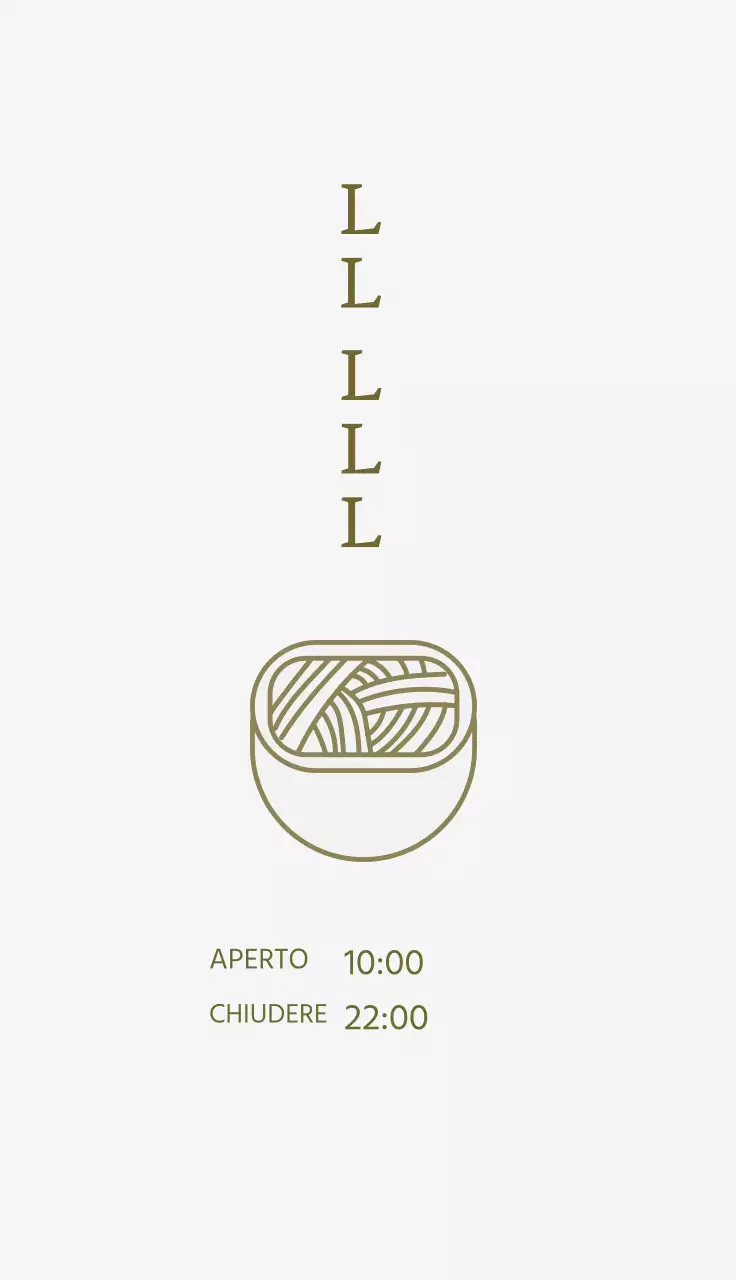illustrazione verde ristorante semplice tagliatelle
