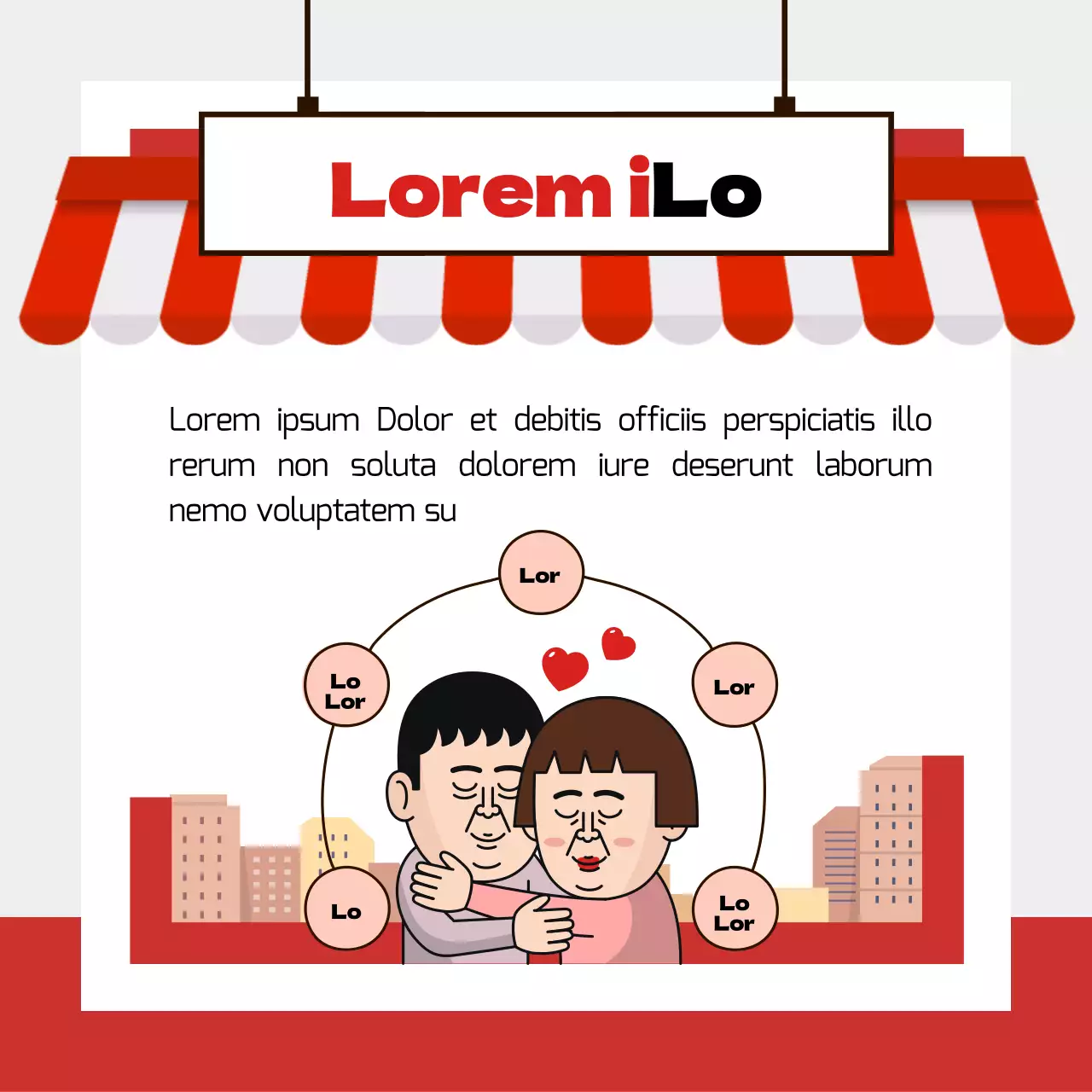 Lokales Handelsgesetzbuch mit dem Konzept des roten Ladens