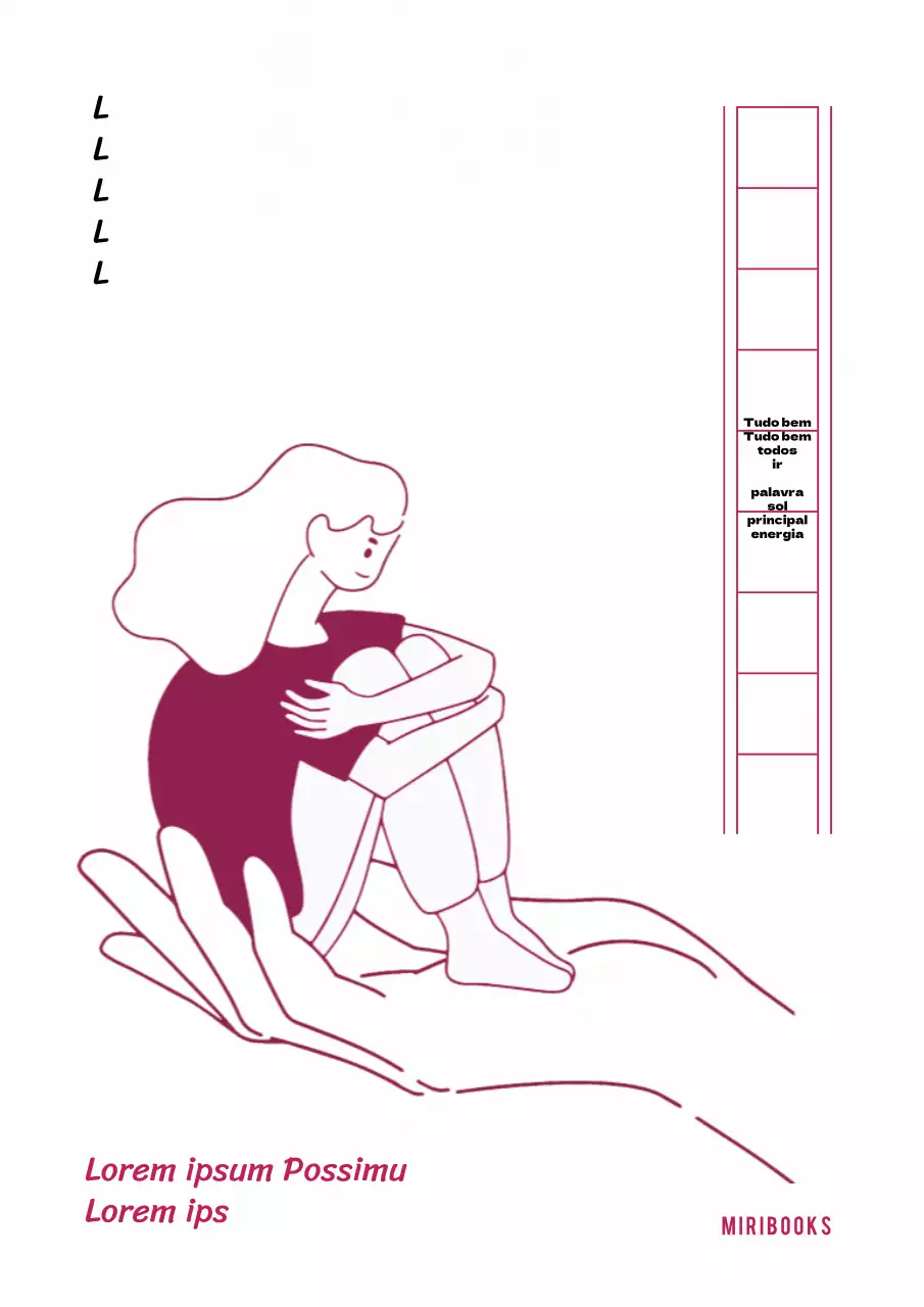 Uma coleção de ensaios com citações inspiradoras e ilustrações numa capa branca.