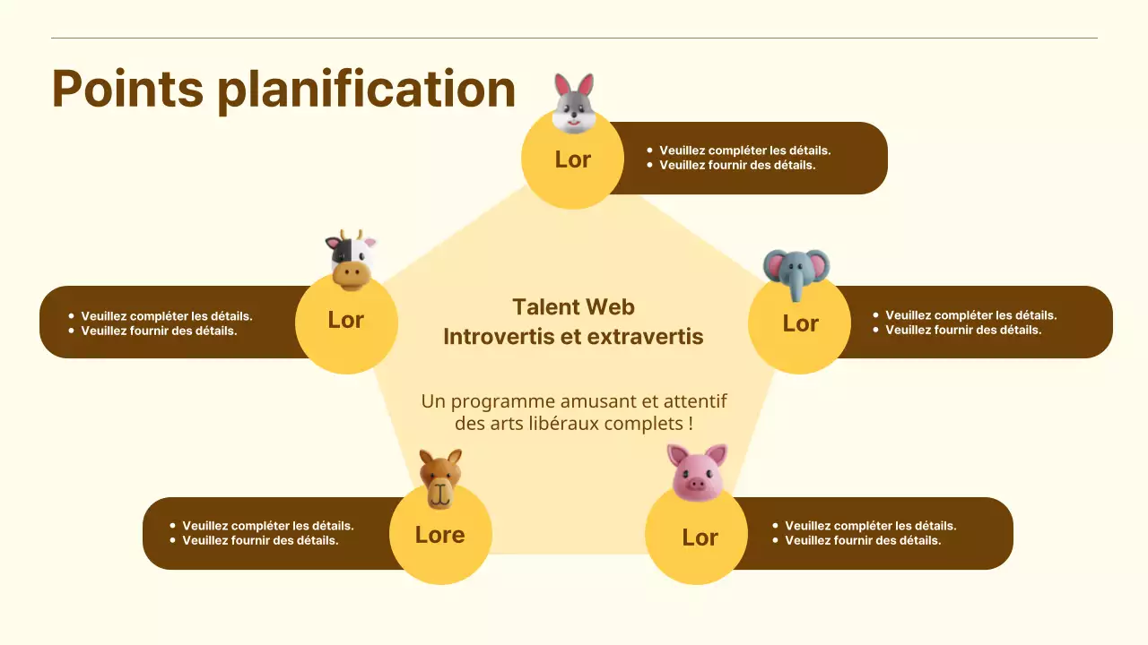 Une proposition de parrainage d'entreprise d'un beau jaune