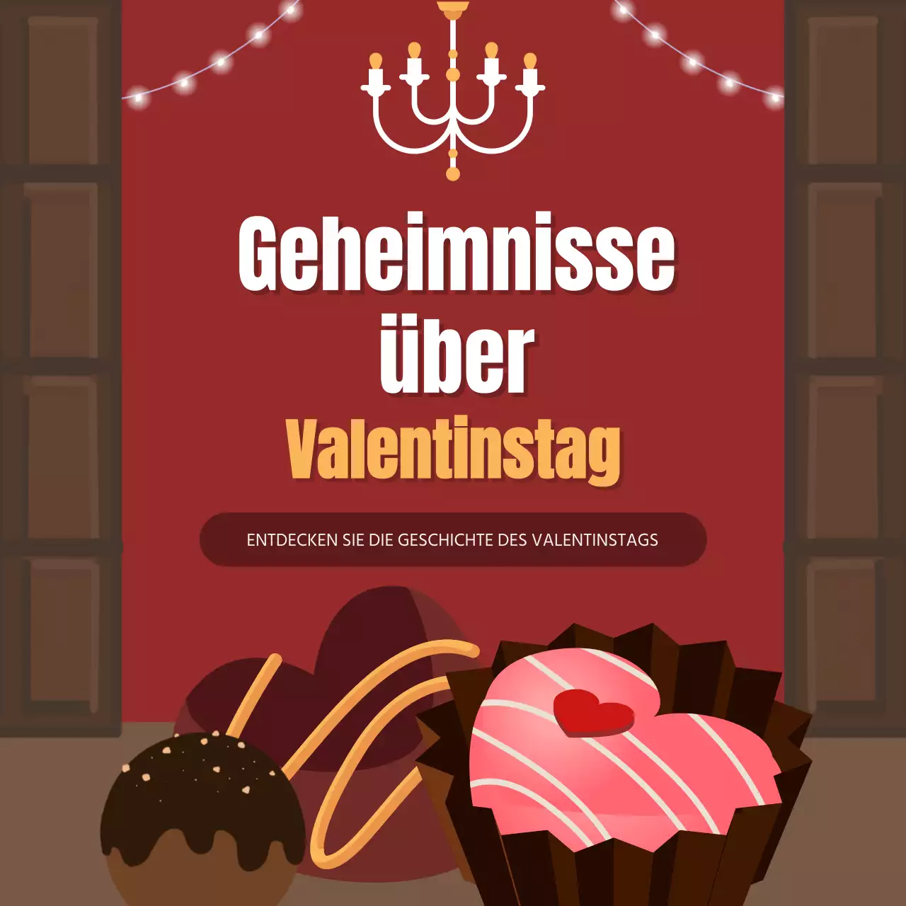TMI zum Valentinstag in Burgunderrot und Braun