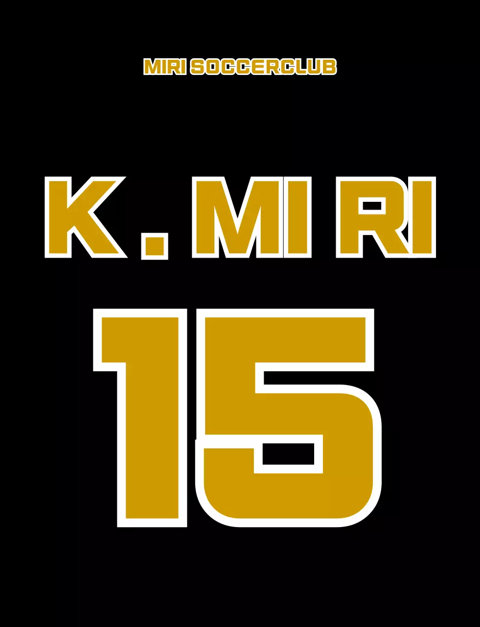 Gilet da calcio associativo con logo della squadra di calcio illustrato con un orso nero e oro