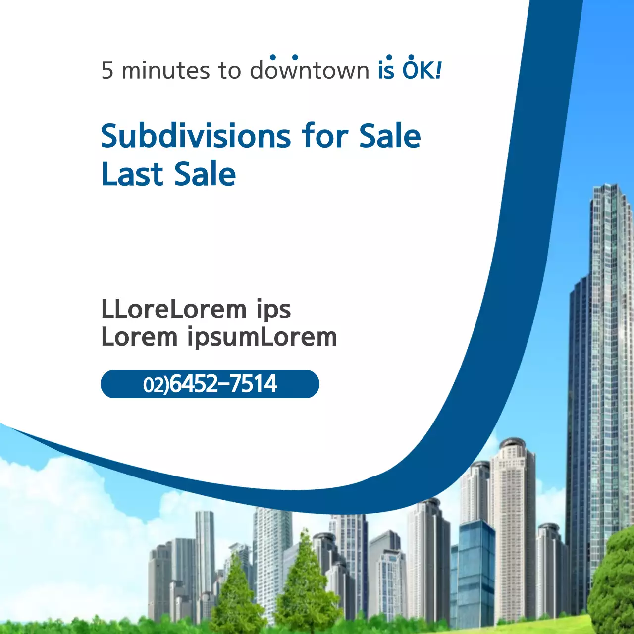 Blue Modern Real Estate Promotion Banner