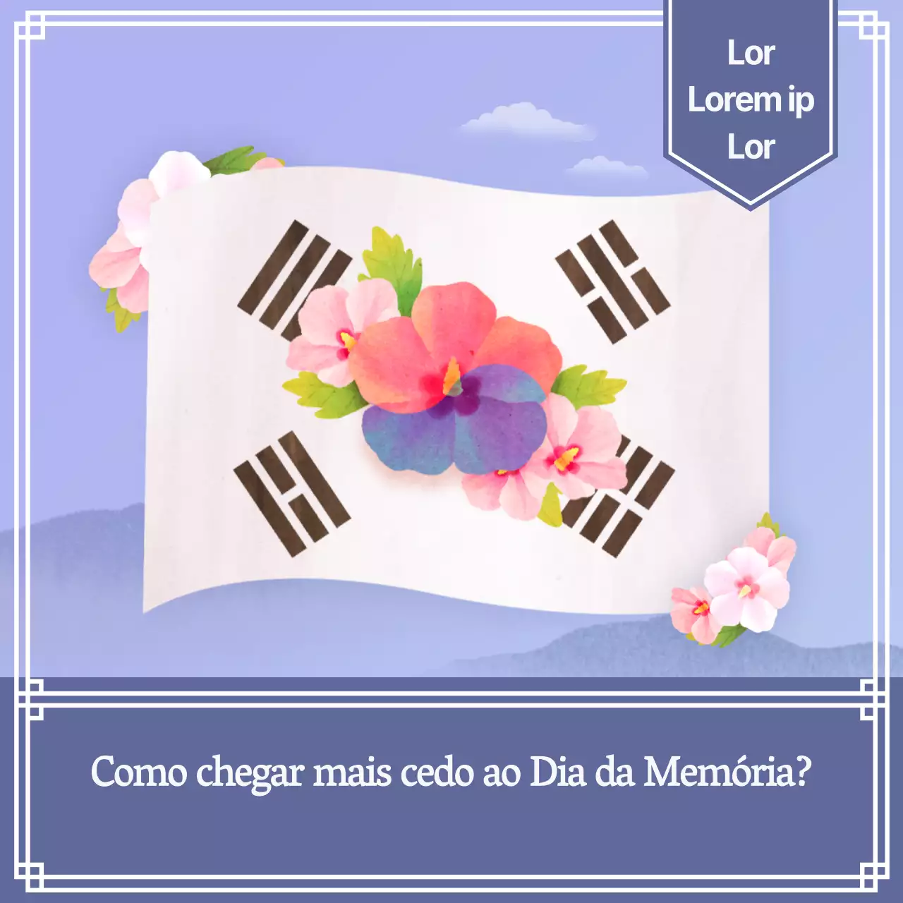Hastear a bandeira do Dia da Memória