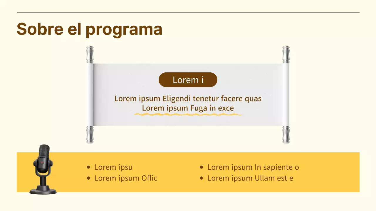 Una bonita propuesta de patrocinio empresarial en amarillo