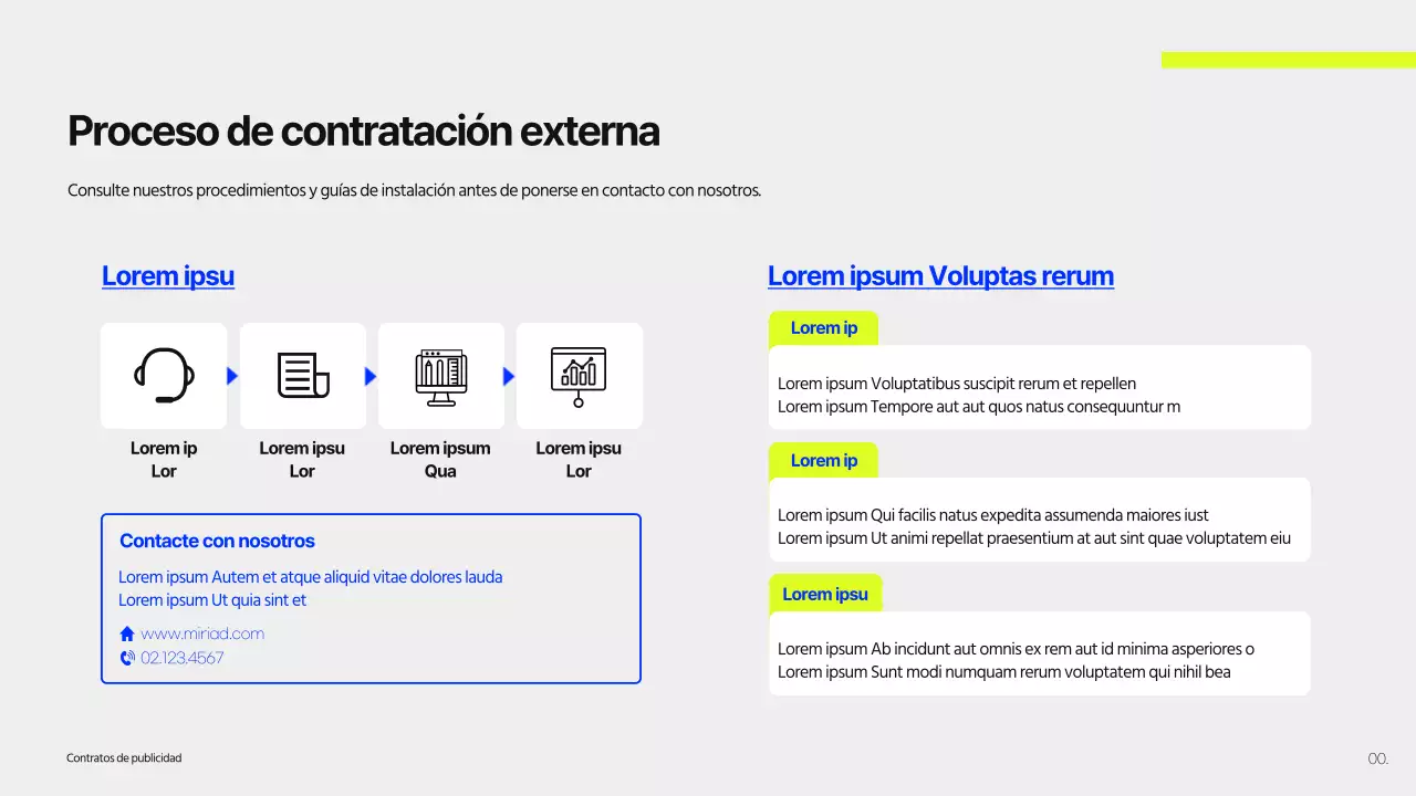 Propuesta de valla publicitaria de un edificio en cal y azul