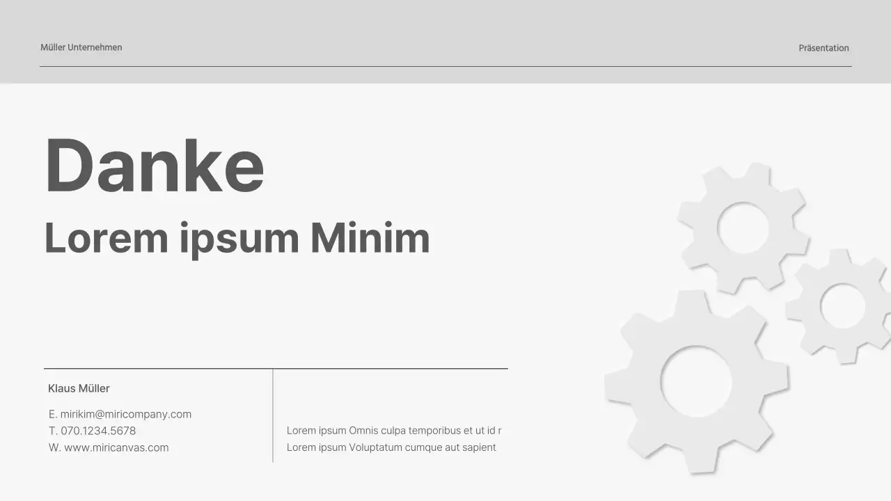 Vorschlag mit grauen, dreidimensionalen Zahnelementen