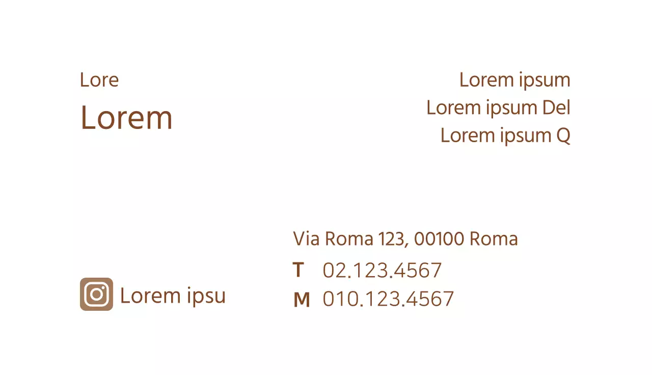 Icona marrone Biglietto da visita semplice del ristorante Kalnoodle