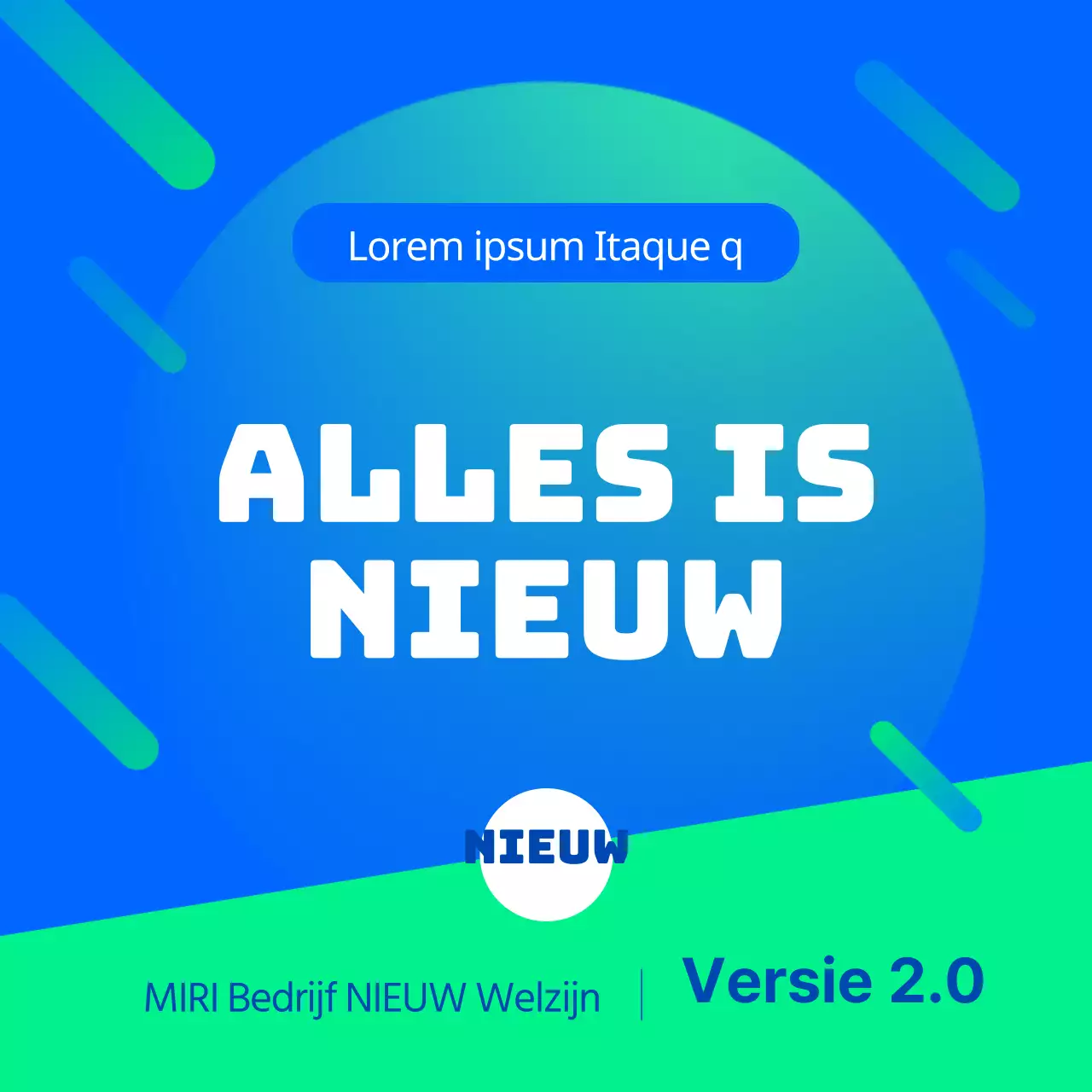 Introductie van een blauw en groen personeelsvoordeelplan (CardNews)