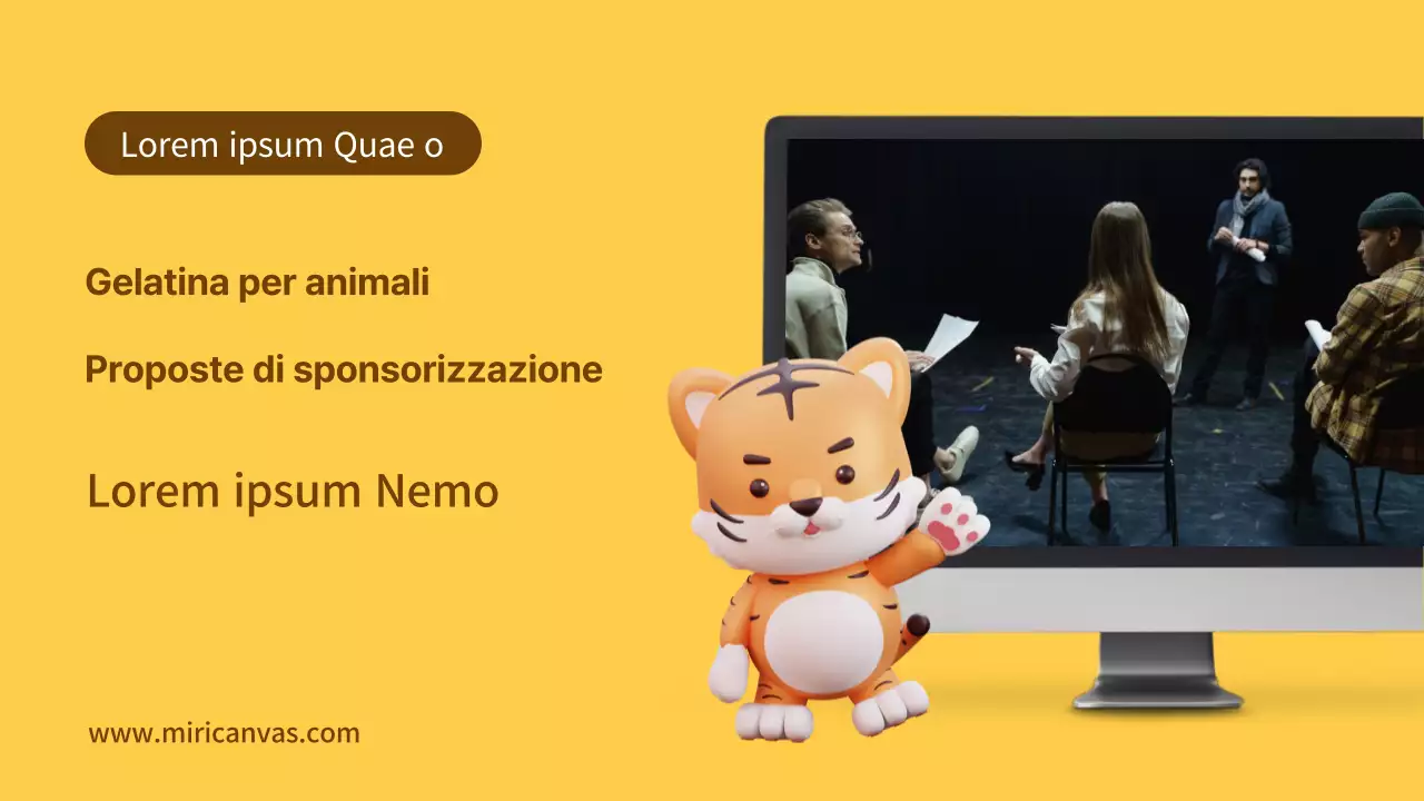 Una bella proposta di sponsorizzazione aziendale in giallo